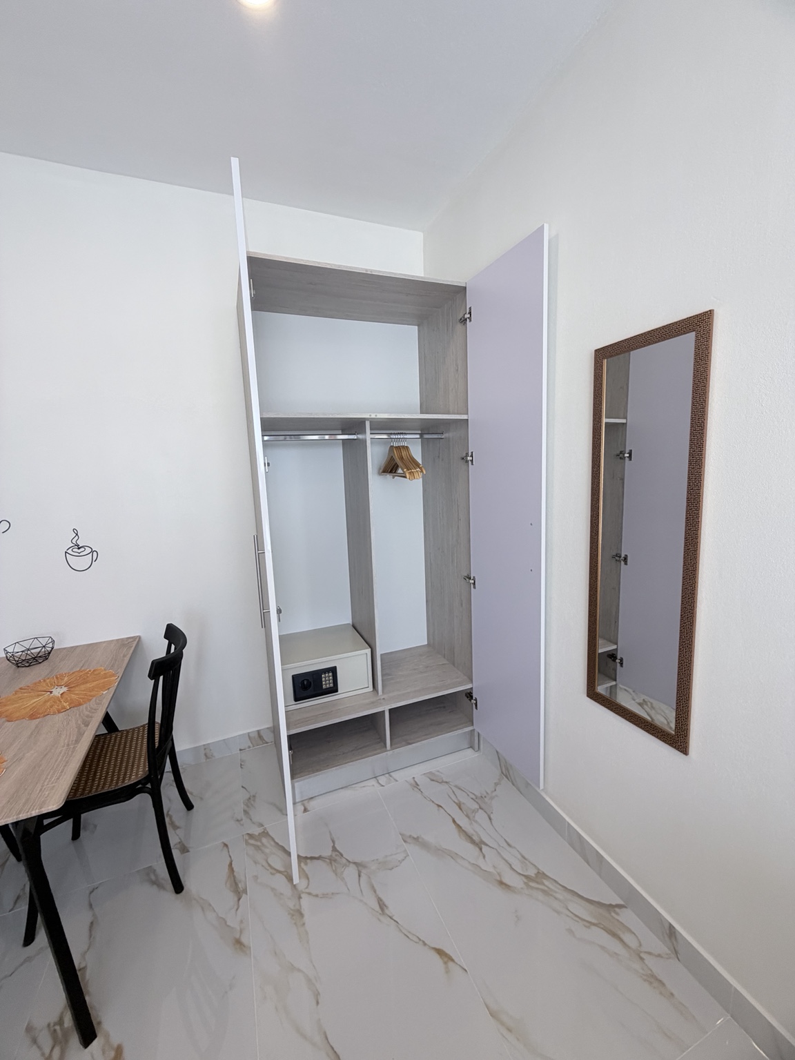 Suite #1 wardrobe and in-room safe
